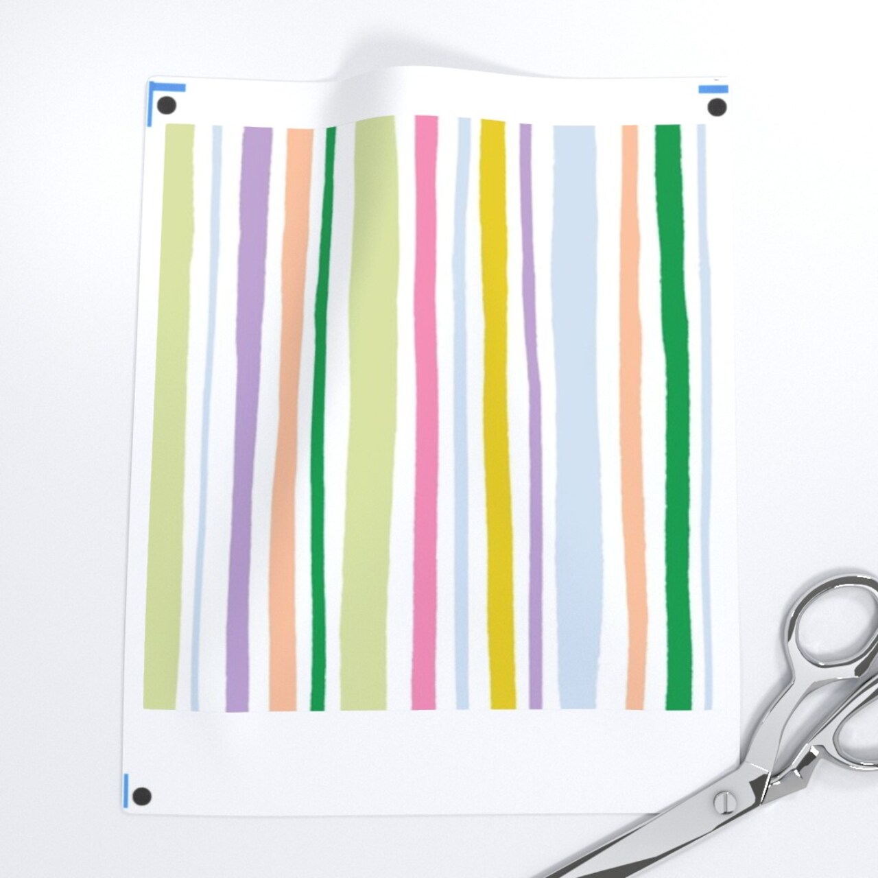 Beach Preppy Multi Color Bright Custom Printed Fabric by Spoonflower Various Fabrics by the Yard or Fat Quarter